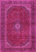 Medallion Pink Traditional Rug, tr2407pnk