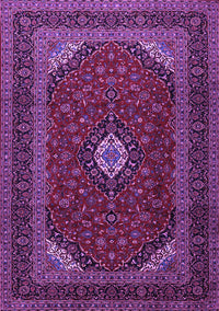 Medallion Purple Traditional Rug, tr2408pur