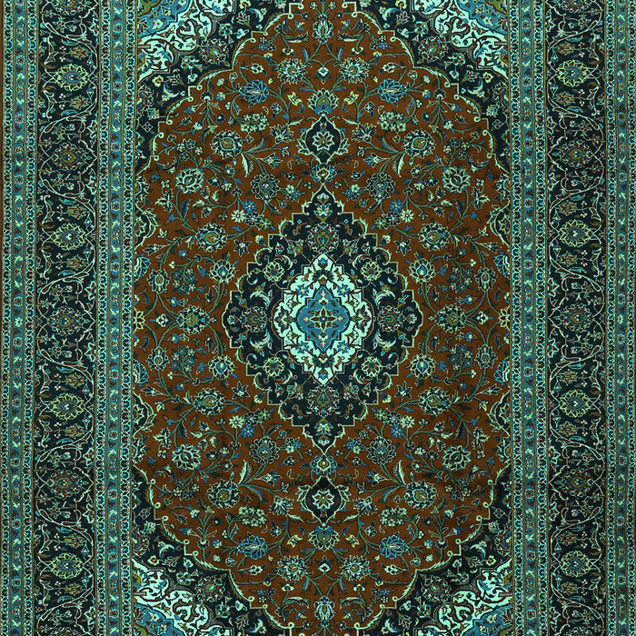 Medallion Turquoise Traditional Rug, tr2408turq