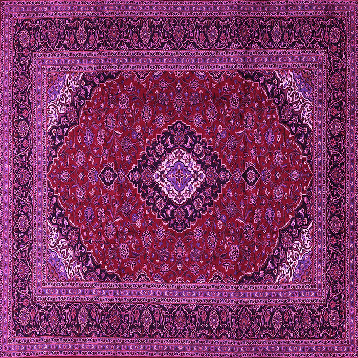Square Medallion Pink Traditional Rug, tr2408pnk