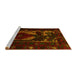 Sideview of Machine Washable Persian Yellow Traditional Rug, wshtr2409yw