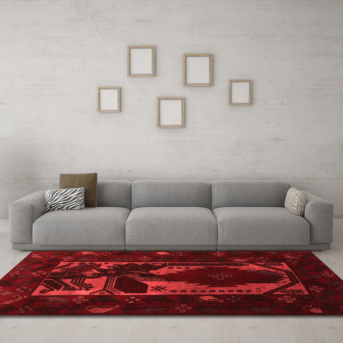 Traditional Red Washable Rugs