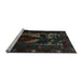 Sideview of Machine Washable Persian Light Blue Traditional Rug, wshtr2409lblu