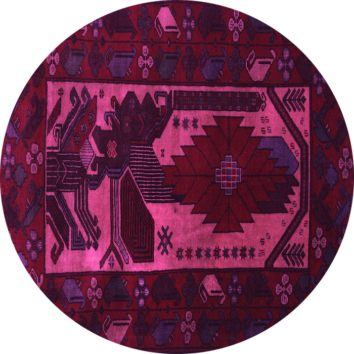 Round Persian Pink Traditional Rug, tr2409pnk