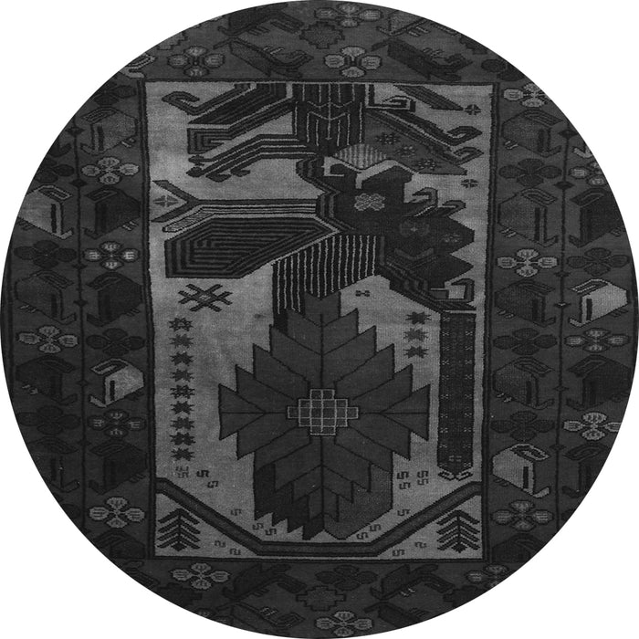 Machine Washable Persian Gray Traditional Rug, wshtr2409gry