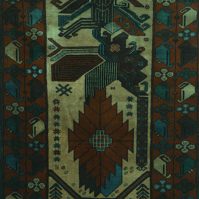 Persian Turquoise Traditional Rug, tr2409turq