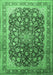 Medallion Emerald Green Traditional Rug, tr240emgrn