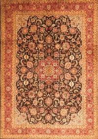 Medallion Orange Traditional Rug, tr240org