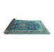 Sideview of Medallion Light Blue Traditional Rug, tr240lblu