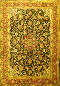 Medallion Yellow Traditional Rug, tr240yw