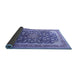 Sideview of Medallion Blue Traditional Rug, tr240blu