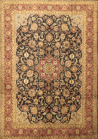 Medallion Brown Traditional Rug, tr240brn