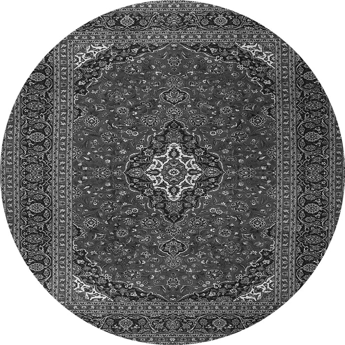 Square Medallion Gray Traditional Rug, tr2410gry