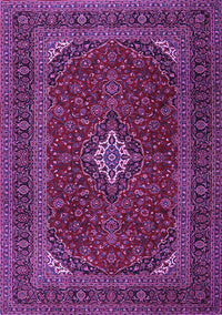 Medallion Purple Traditional Rug, tr2410pur