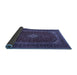 Sideview of Medallion Blue Traditional Rug, tr2410blu