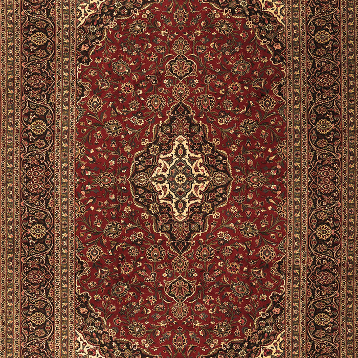 Medallion Brown Traditional Rug, tr2410brn