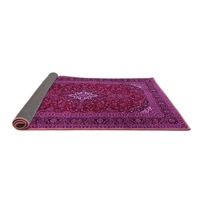 Sideview of Medallion Pink Traditional Rug, tr2410pnk