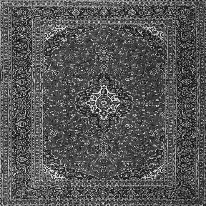 Serging Thickness of Medallion Gray Traditional Rug, tr2410gry