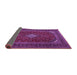 Sideview of Medallion Purple Traditional Rug, tr2410pur