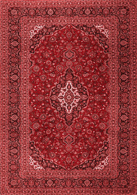 Medallion Red Traditional Rug, tr2410red