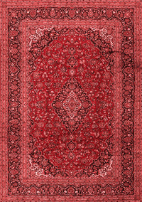 Medallion Red Traditional Rug, tr2411red