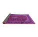 Sideview of Medallion Purple Traditional Rug, tr2411pur