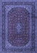 Medallion Blue Traditional Rug, tr2411blu