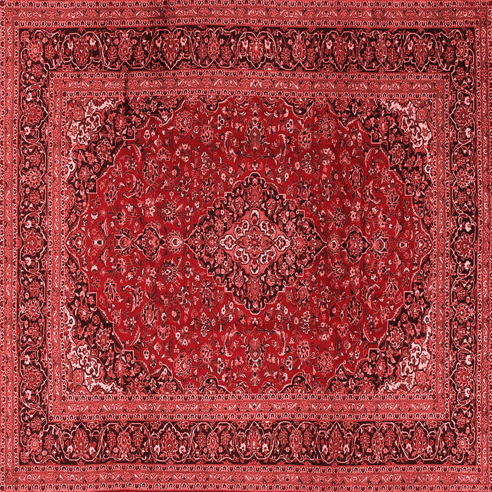 Medallion Red Traditional Rug, tr2411red