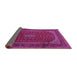 Sideview of Medallion Pink Traditional Rug, tr2411pnk