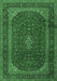 Medallion Emerald Green Traditional Rug, tr2411emgrn