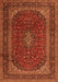 Medallion Orange Traditional Rug, tr2411org