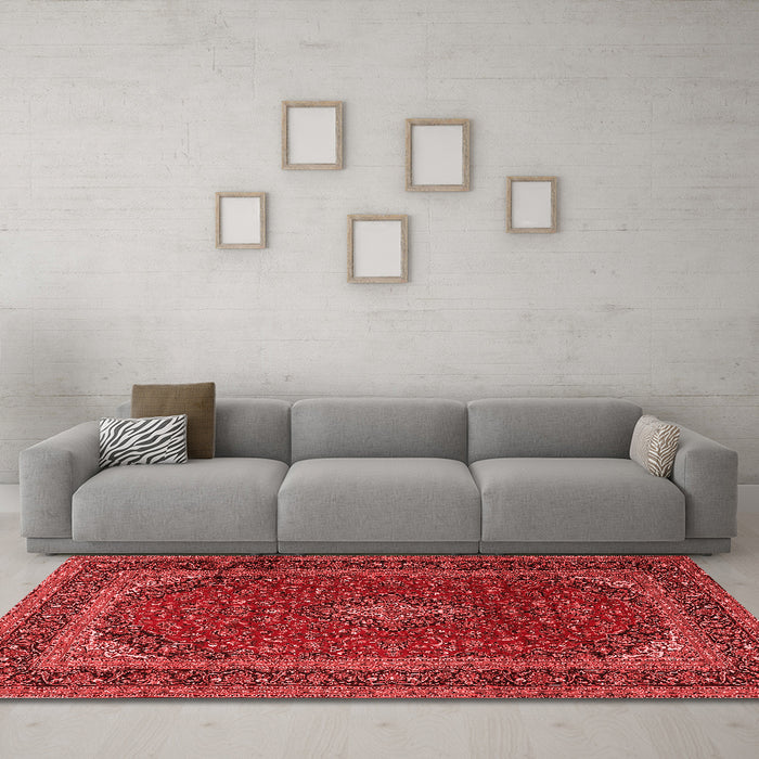 Traditional Red Washable Rugs
