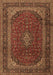 Medallion Brown Traditional Rug, tr2411brn