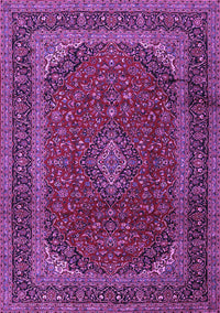 Medallion Purple Traditional Rug, tr2411pur