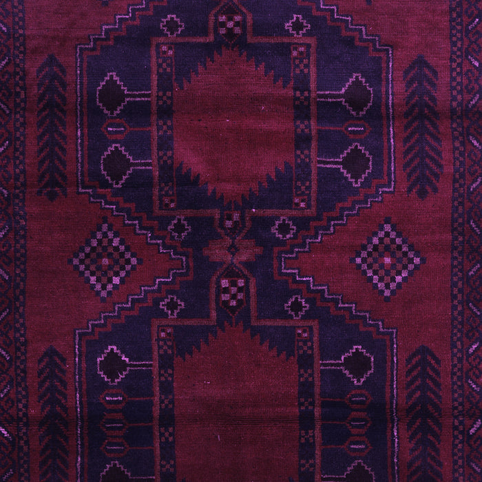 Machine Washable Persian Purple Traditional Area Rugs, wshtr2412pur