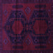 Square Persian Purple Traditional Rug, tr2412pur