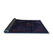 Sideview of Persian Blue Traditional Rug, tr2412blu