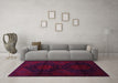 Machine Washable Persian Pink Traditional Rug in a Living Room, wshtr2412pnk