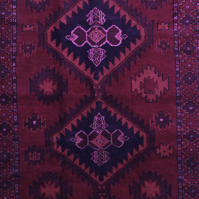 Machine Washable Persian Purple Traditional Area Rugs, wshtr2413pur