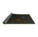 Sideview of Persian Turquoise Traditional Rug, tr2413turq