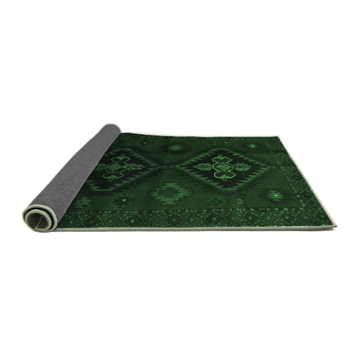 Sideview of Persian Emerald Green Traditional Rug, tr2413emgrn