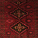 Serging Thickness of Persian Orange Traditional Rug, tr2413org