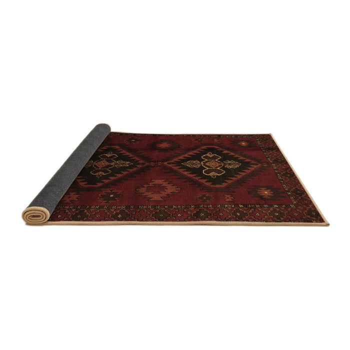 Sideview of Persian Brown Traditional Rug, tr2413brn