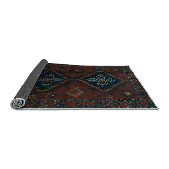 Sideview of Persian Light Blue Traditional Rug, tr2413lblu