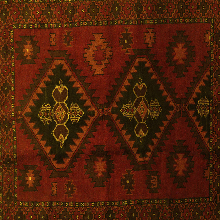 Square Persian Yellow Traditional Rug, tr2413yw
