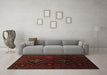 Machine Washable Persian Brown Traditional Rug in a Living Room,, wshtr2413brn