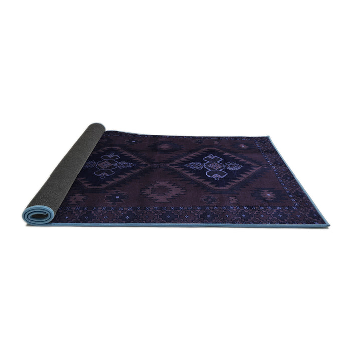Sideview of Persian Blue Traditional Rug, tr2413blu