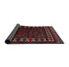 Sideview of Traditional Wine Red Persian Rug, tr2414