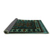 Sideview of Persian Turquoise Traditional Rug, tr2414turq