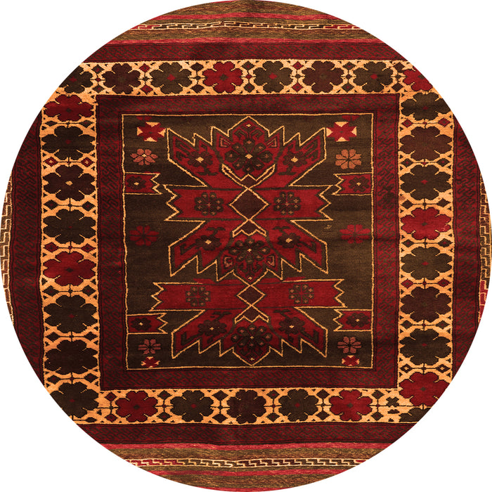 Machine Washable Persian Orange Traditional Area Rugs, wshtr2414org